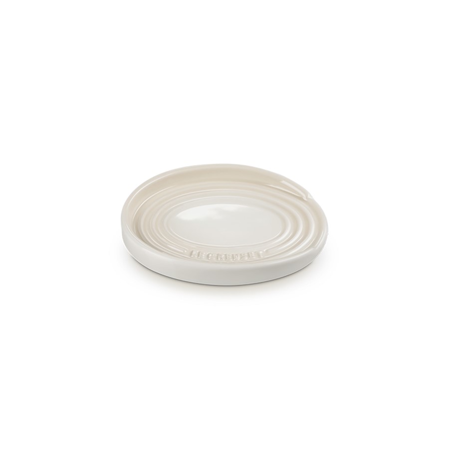Le Creuset Oval Spoon Rest Meringue Image