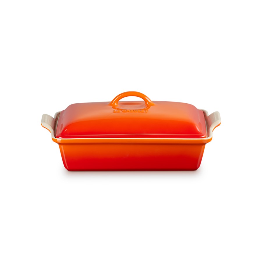 Le Creuset Rect. Dish w/Lid Flame 33 cm Image