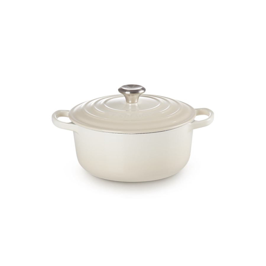 Le Creuset Round Casserole Meringue 22cm Image