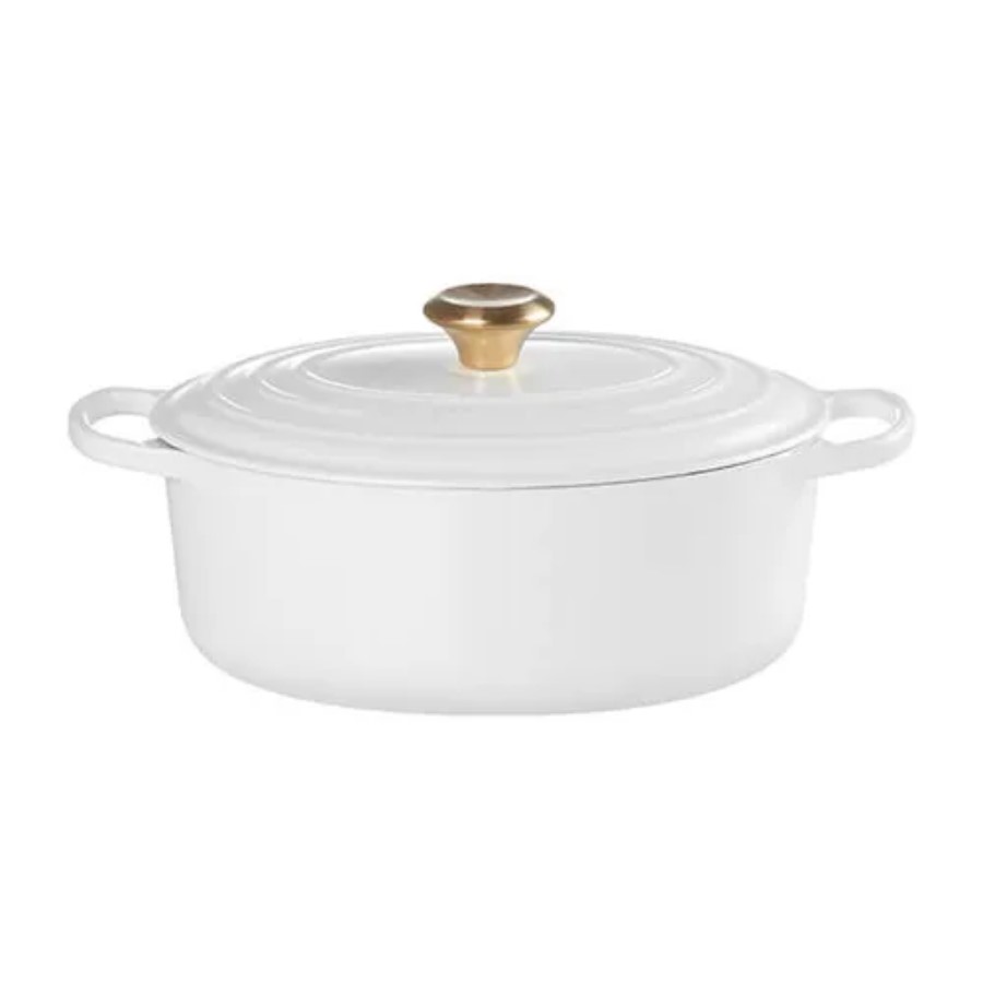 Le Creuset Oval Casserole White 29 cm Image