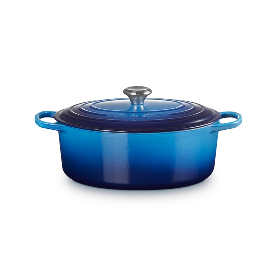 Le Creuset Oval Casserole Az. Blue 31 cm Image