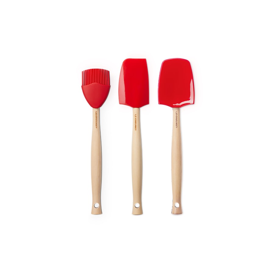 Le Creuset Set of 3 Craft Spatula Cerise Image