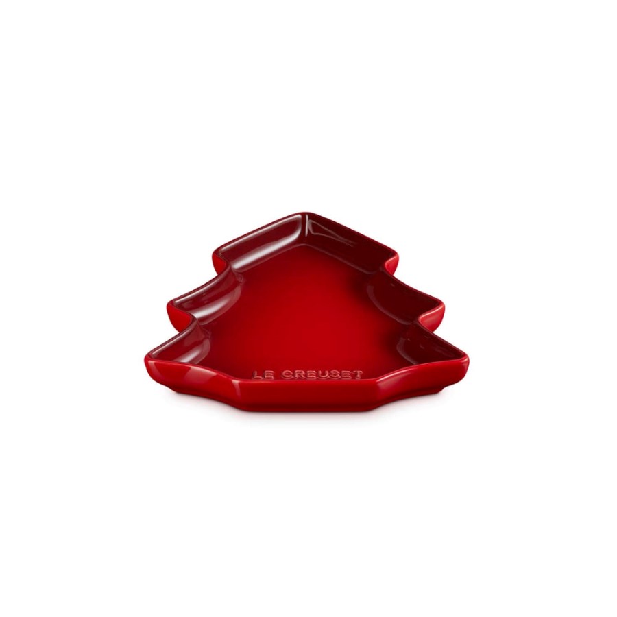 Le Creuset Tree Dessert Plate Cerise 19c Image