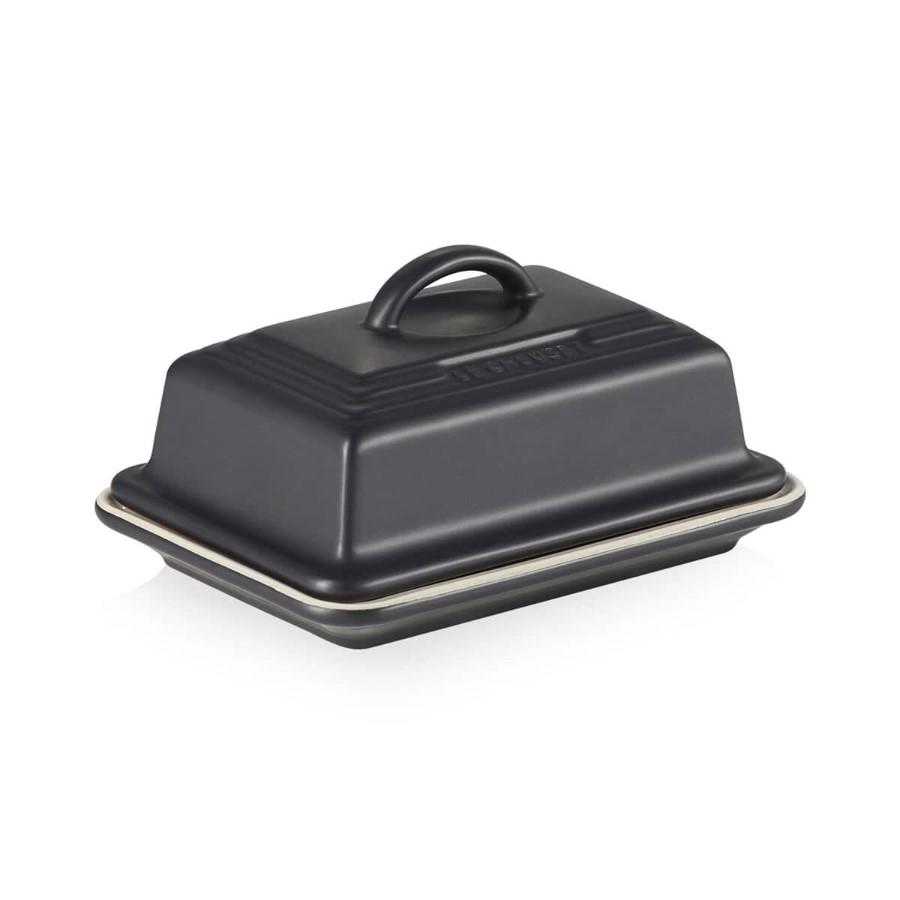 Le Creuset Butter Dish Satin Black 17 cm Image