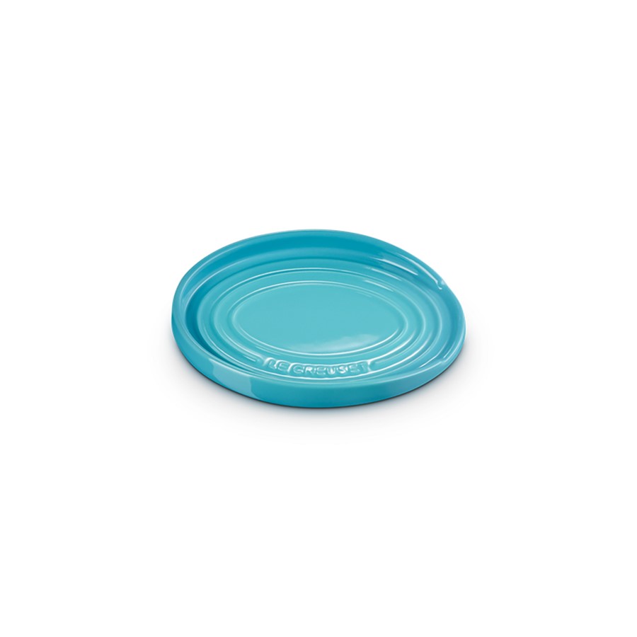 Le Creuset Oval Spoon Rest Teal 16 cm Image