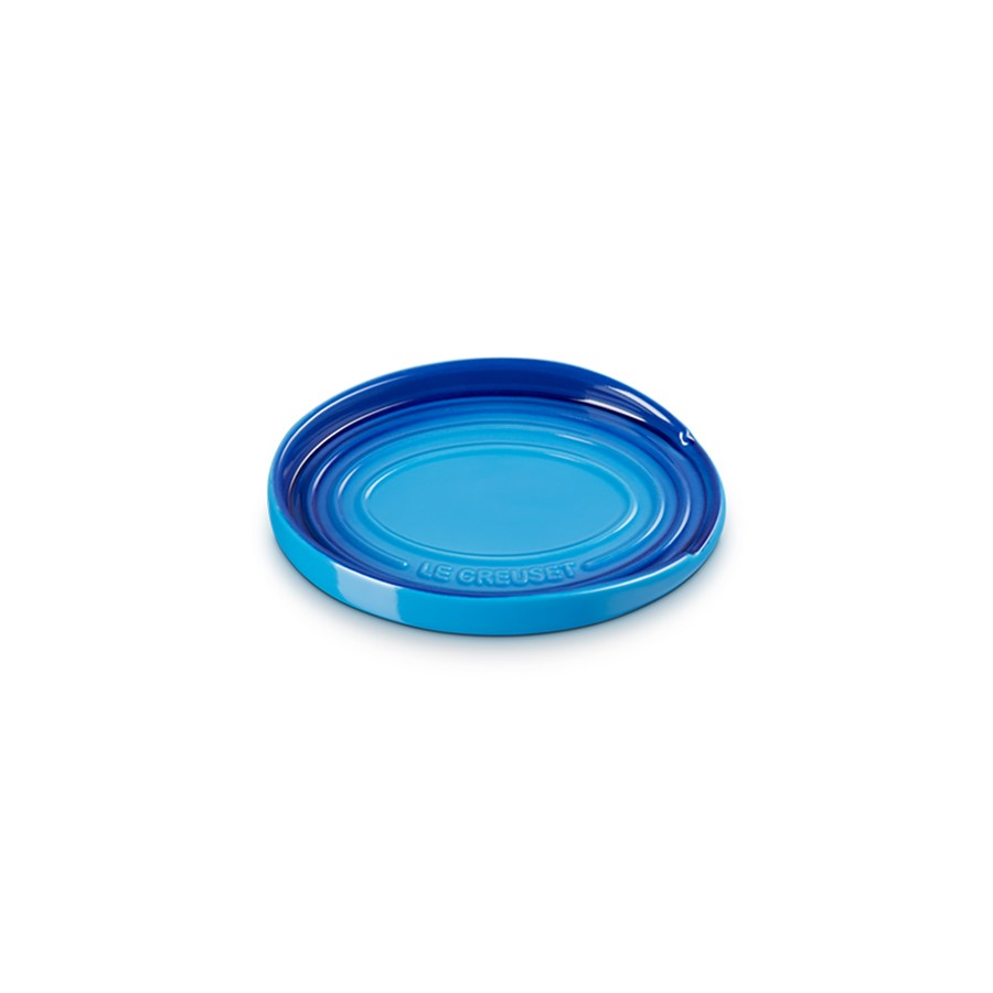 Le Creuset Oval Spoon Rest Az Blue 16 cm Image