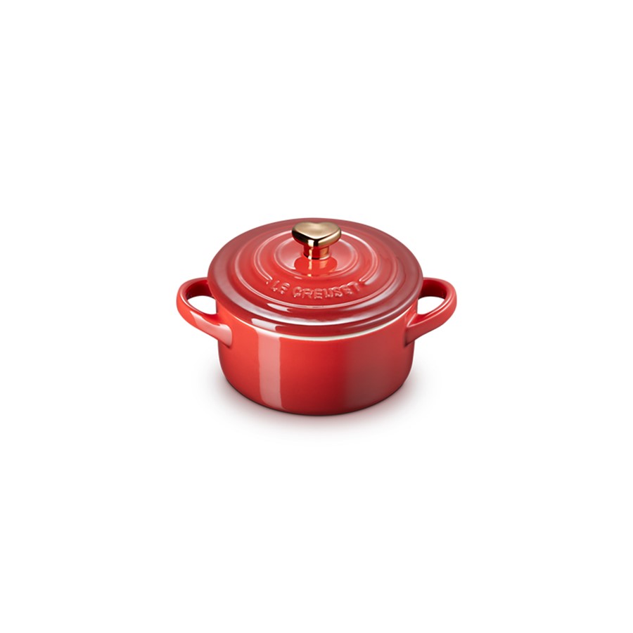 Le Creuset RdCocotte Hr Knob Cerise 10cm Image