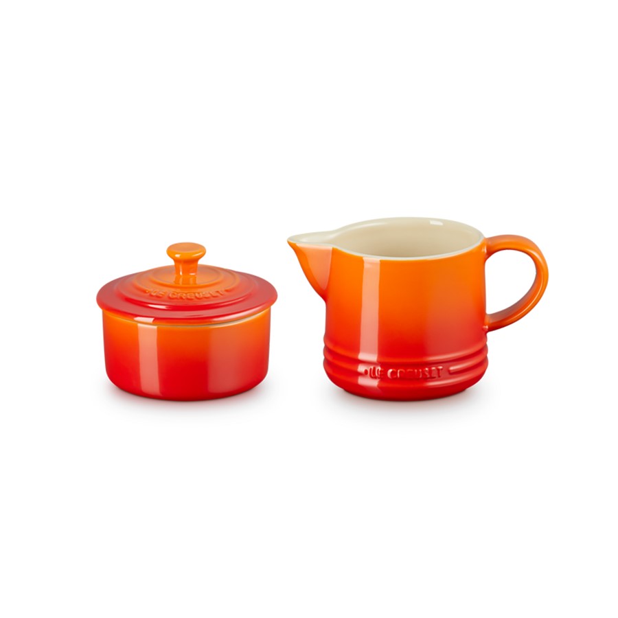 Le Creuset Milk & Sugar Set Flame Image