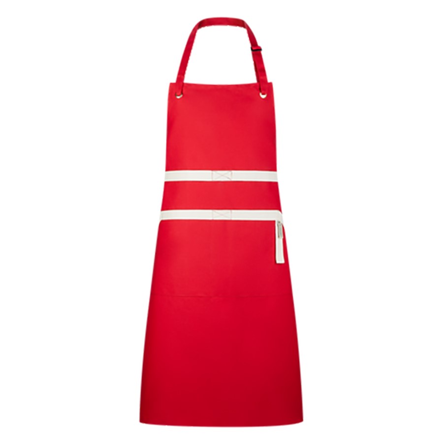 Le Creuset Chef Bibbed Apron Cerise 88cm Image