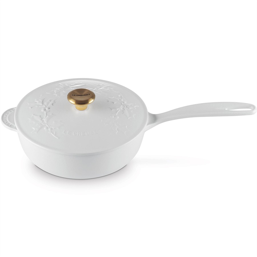 Le Creuset Holly Saucier Pan White 21 cm Image