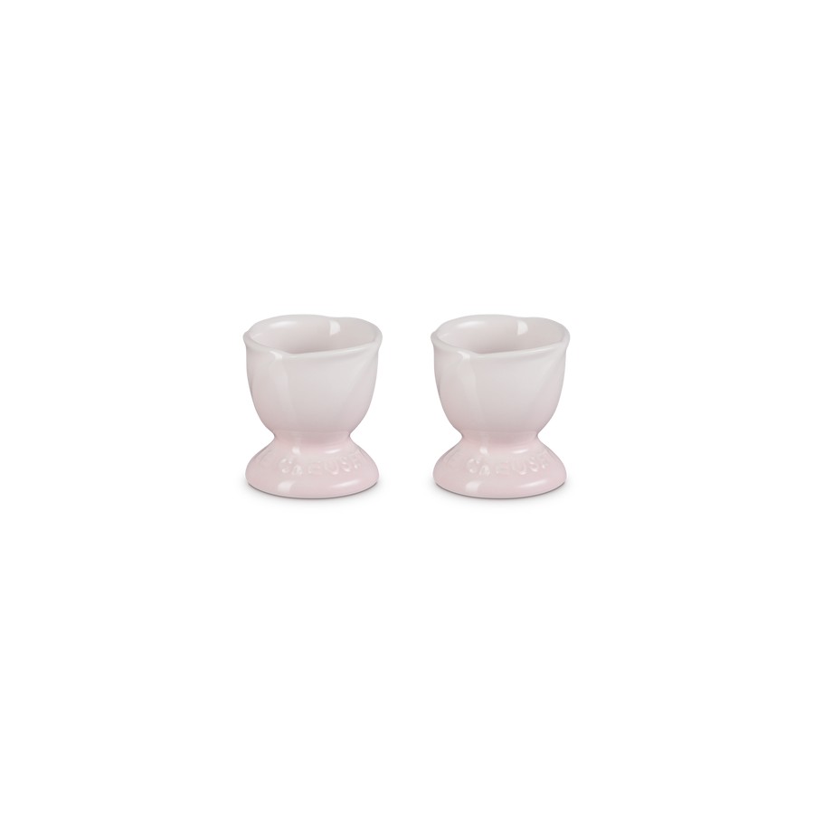 Le Creuset  2 Tulip Egg Cups Shell Pink Image