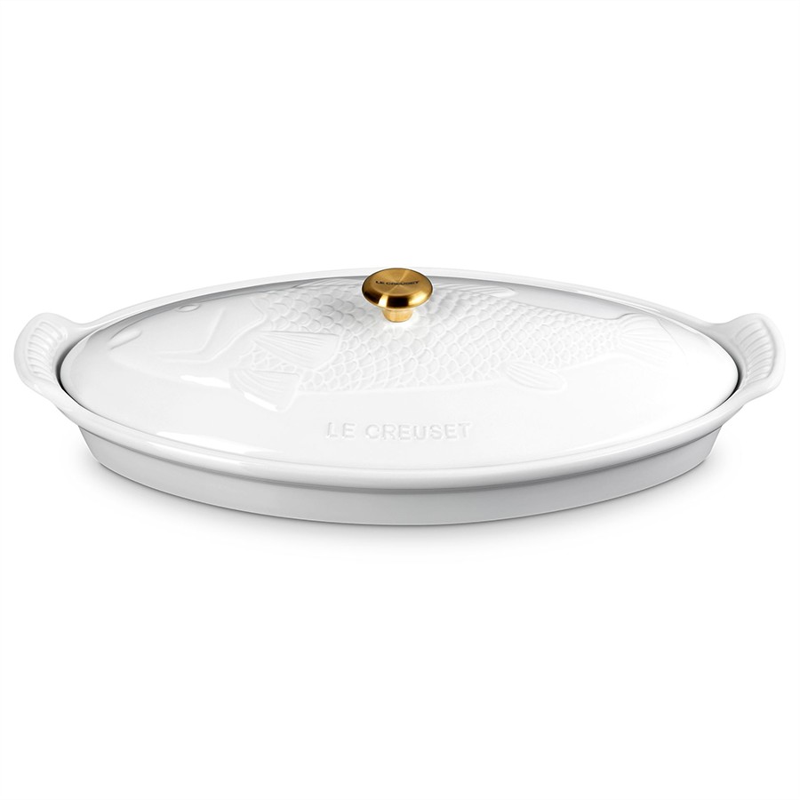 Le Creuset Heritage Fish Dish White 34cm Image
